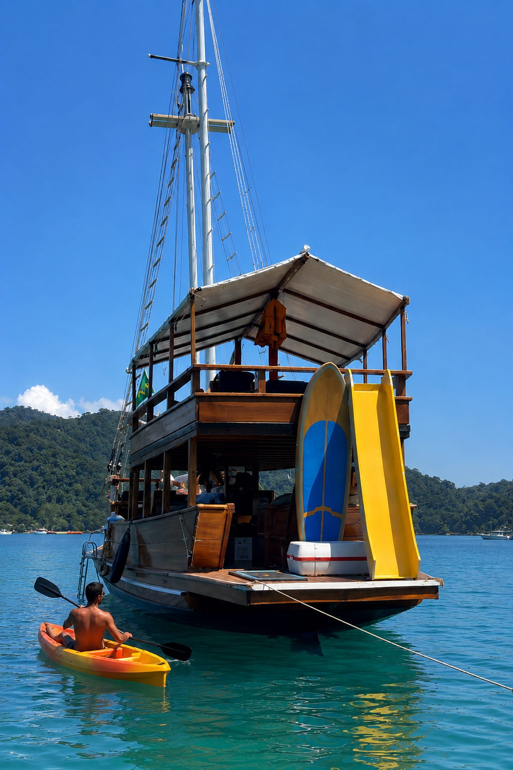 Escuna ADVENTURE 10:30h – 6 Horas de Passeio e 5 Paradas