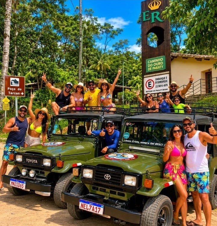 JEEP PARATY PRIVATIVO Roteiro Completo Ate 6 horas / 9 Paradas
